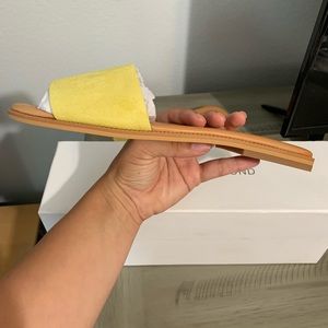 Yellow suede Treasure & Bond sandal NEVER WORN